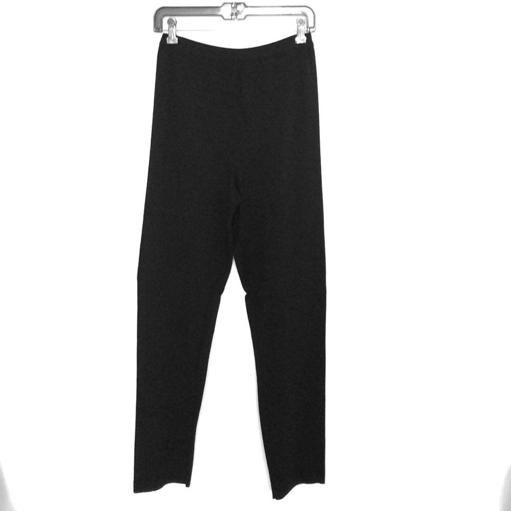 Black wool/rayon slacks